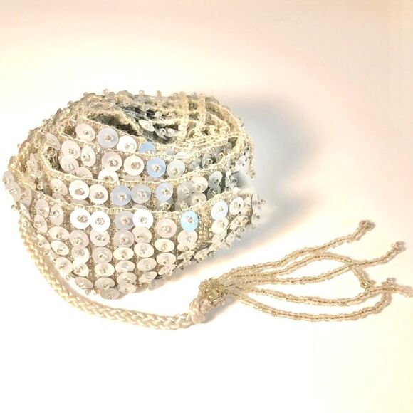 Vintage Y2K Express Beaded Rope Belt. - Picture 1 of 4
